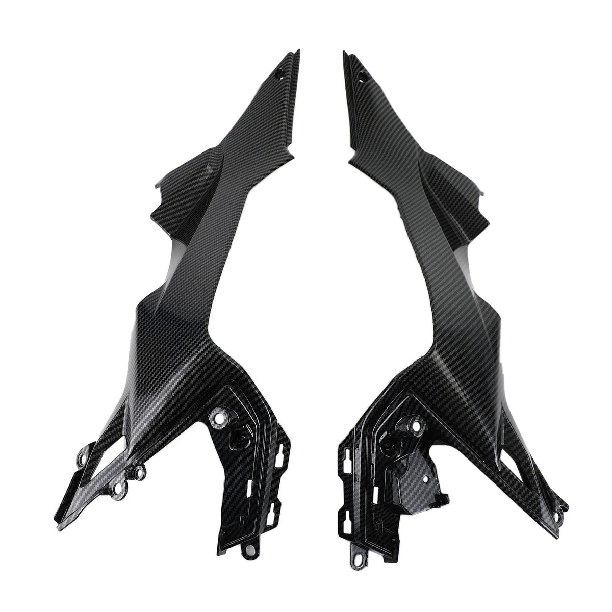 Carbon Tank Side Cover panel Trim fairing Fit For Kawasaki Z650 2017-2020