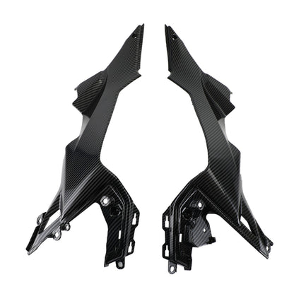 Carbon Tank Side Cover panel Trim fairing Fit For Kawasaki Z650 2017-2020
