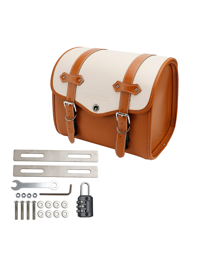 Saddlebag Side Storage Tail Bag Universal Color Matching Pu For Motorcycle