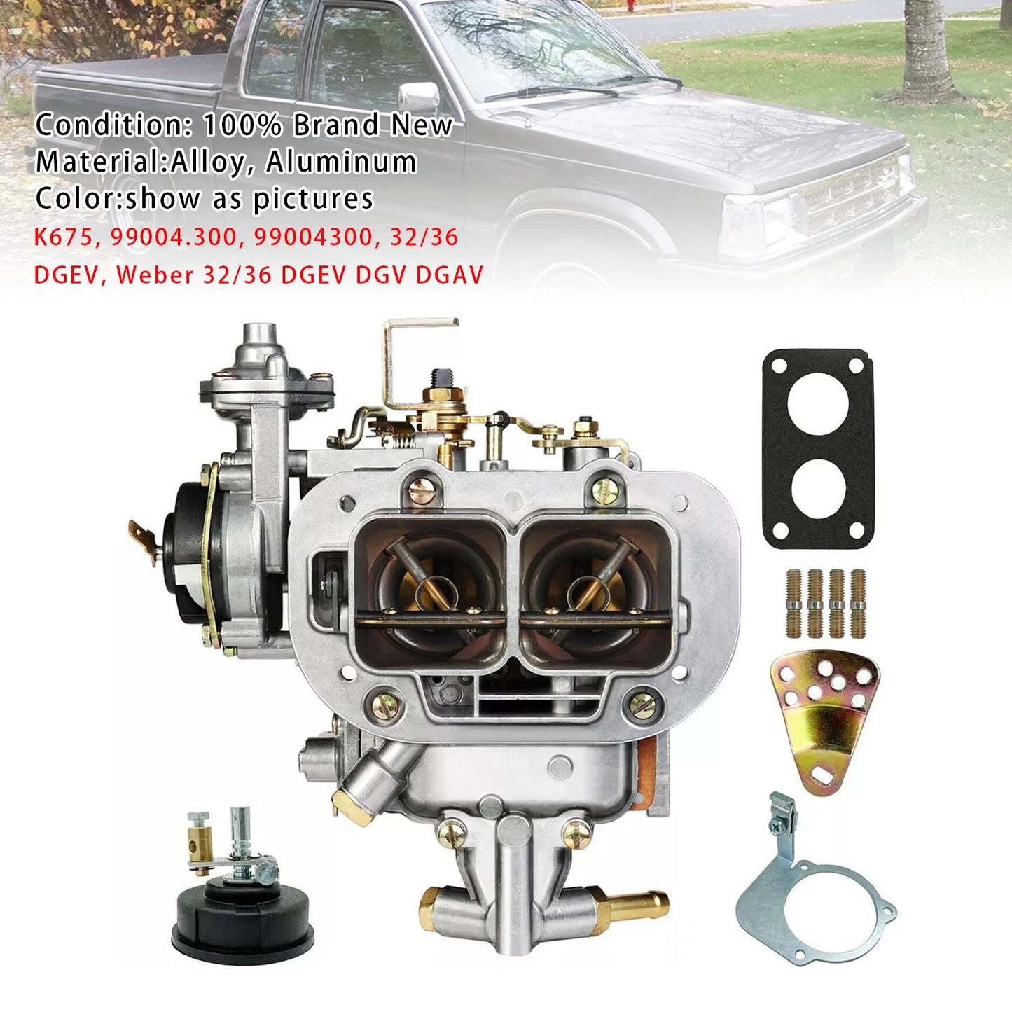 Toyota Pickup Celica Corona 20R And 22R Engines Weber 32/36 DGV DGEV DGAV 2 Barrel Carburetor 22680 99004300 32/36 DGEV