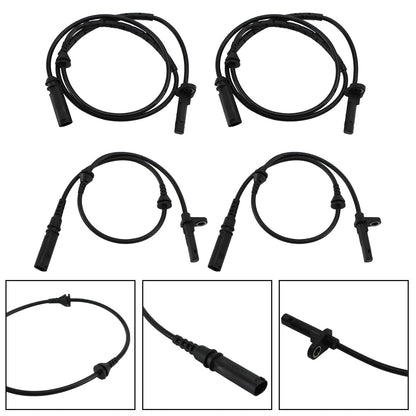 BMW X5 X6 4pcs Front and Rear L&R ABS Speed Sensor 34526771776 34526771777