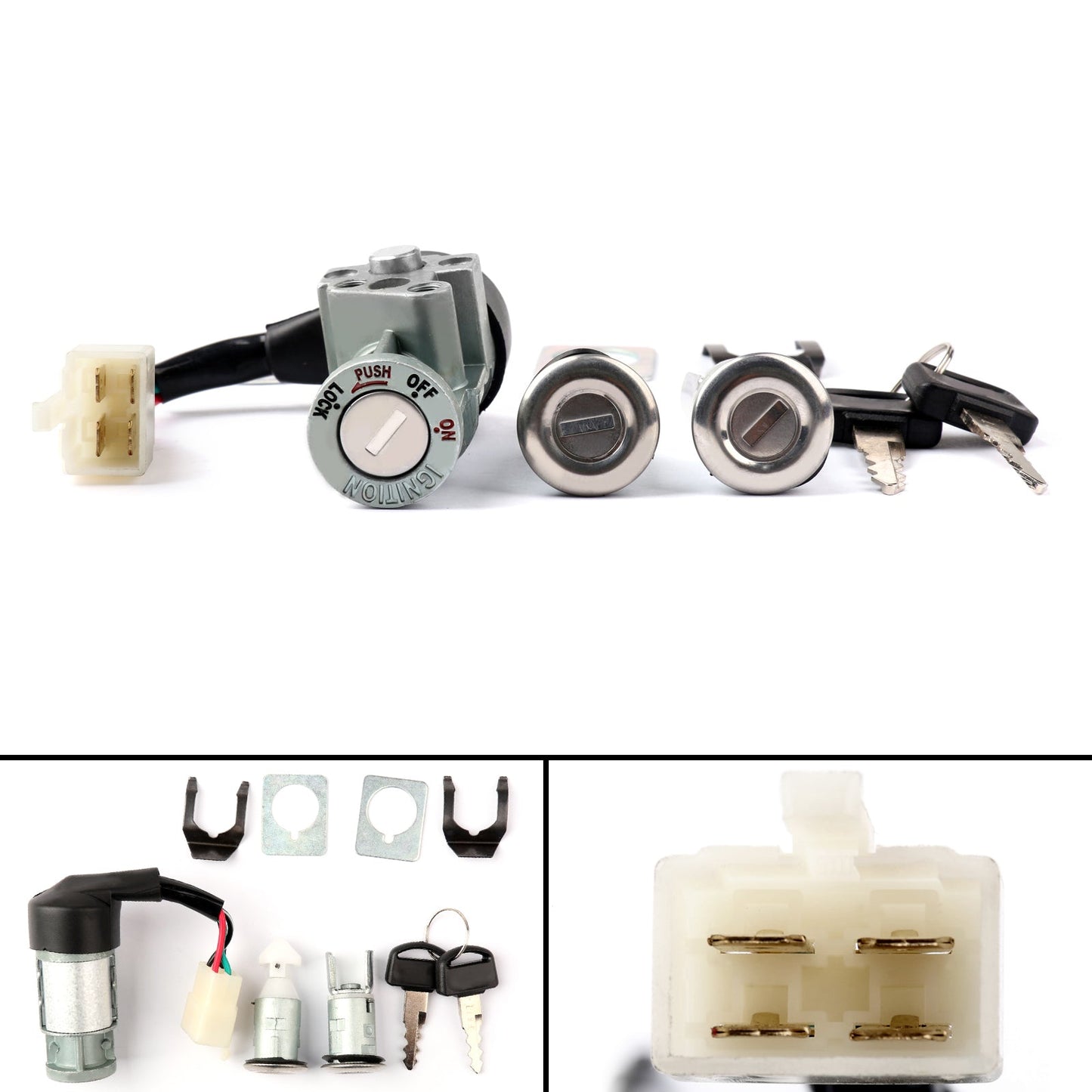 Ignition Switch Lock Set 35010-GV4-901 Fit For Honda CH80 Elite 1985-2007