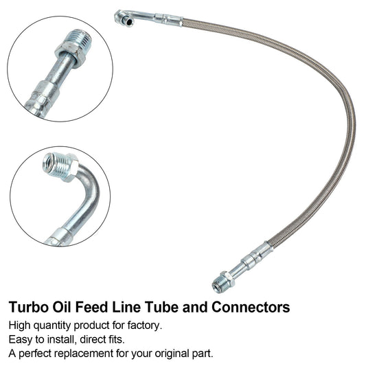 1989-1998 Dodge Cummins 6BT 5.9 3913824 Turbo Oil Feed Line Tube and Connectors