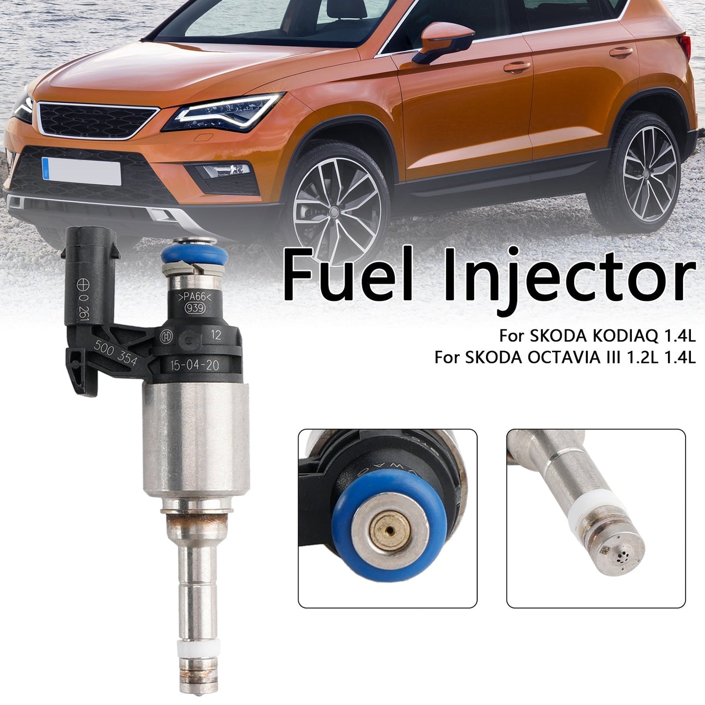 Skoda Fabia III Kodiaq Octavia Rapid Superb III Yeti 1Pcs Fuel Injector 04E906036Q 0261500374