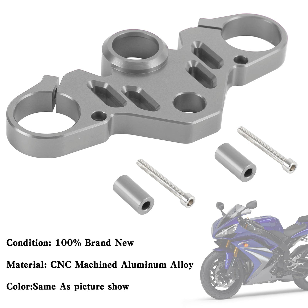 CNC Aluminum Upper Front Top Triple Tree Clamp For YAMAHA R15 V4 R15M 2022