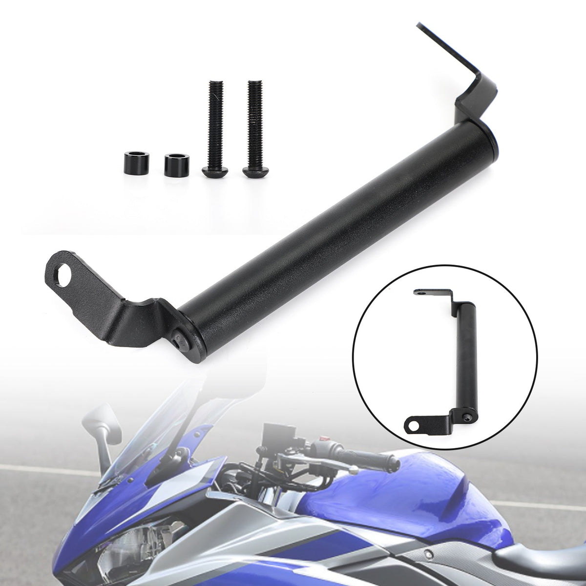 Navigation Bracket Phone Gps Bracket Black Fits For Yamaha Yzf R25 R3 19-21 20