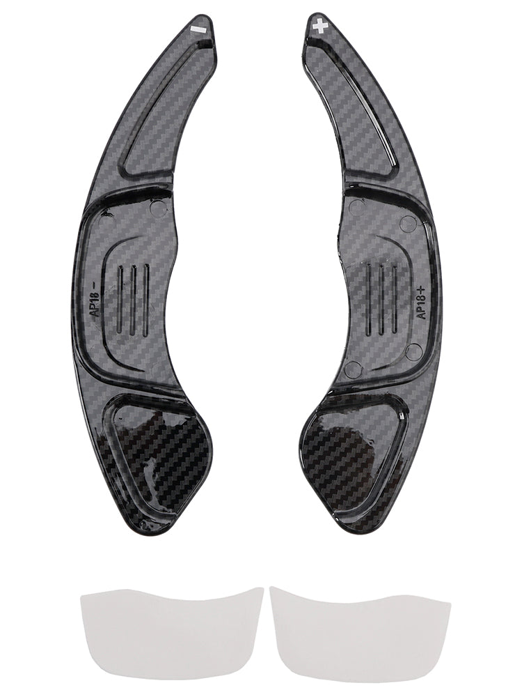 2015-2021 Volkswagen Jetta GTI Carbon Look Steering Wheel Paddle Shifter Extension Covers