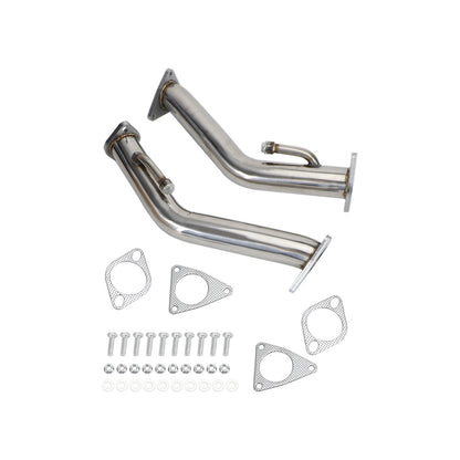 2.5" Test Pipes Exhaust DownPipe For Nissan 370Z Infiniti G37 Q50 Q60