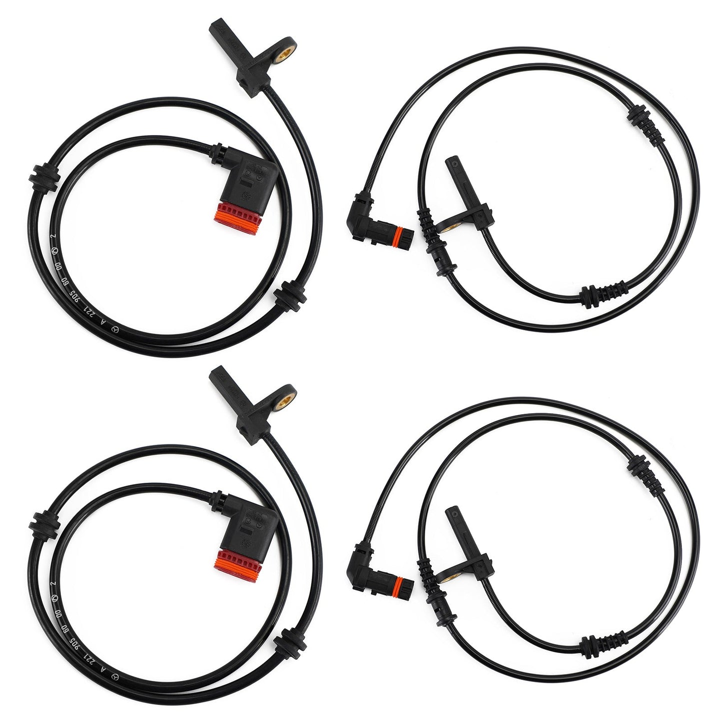 Mercedes S Class W221 Front/Rear Left&Right Set 4 ABS Speed Sensor