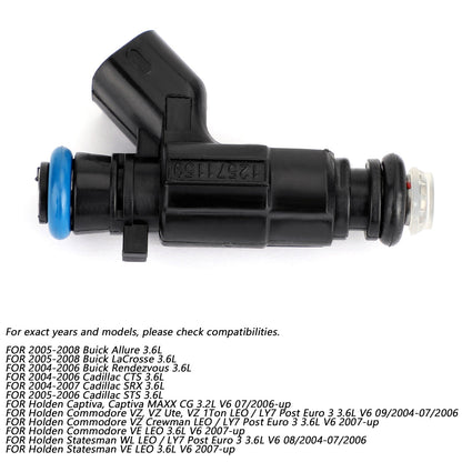 2005-2006 Cadillac STS 3.6L 6PCS Fuel Injectors 0280156131 12571159