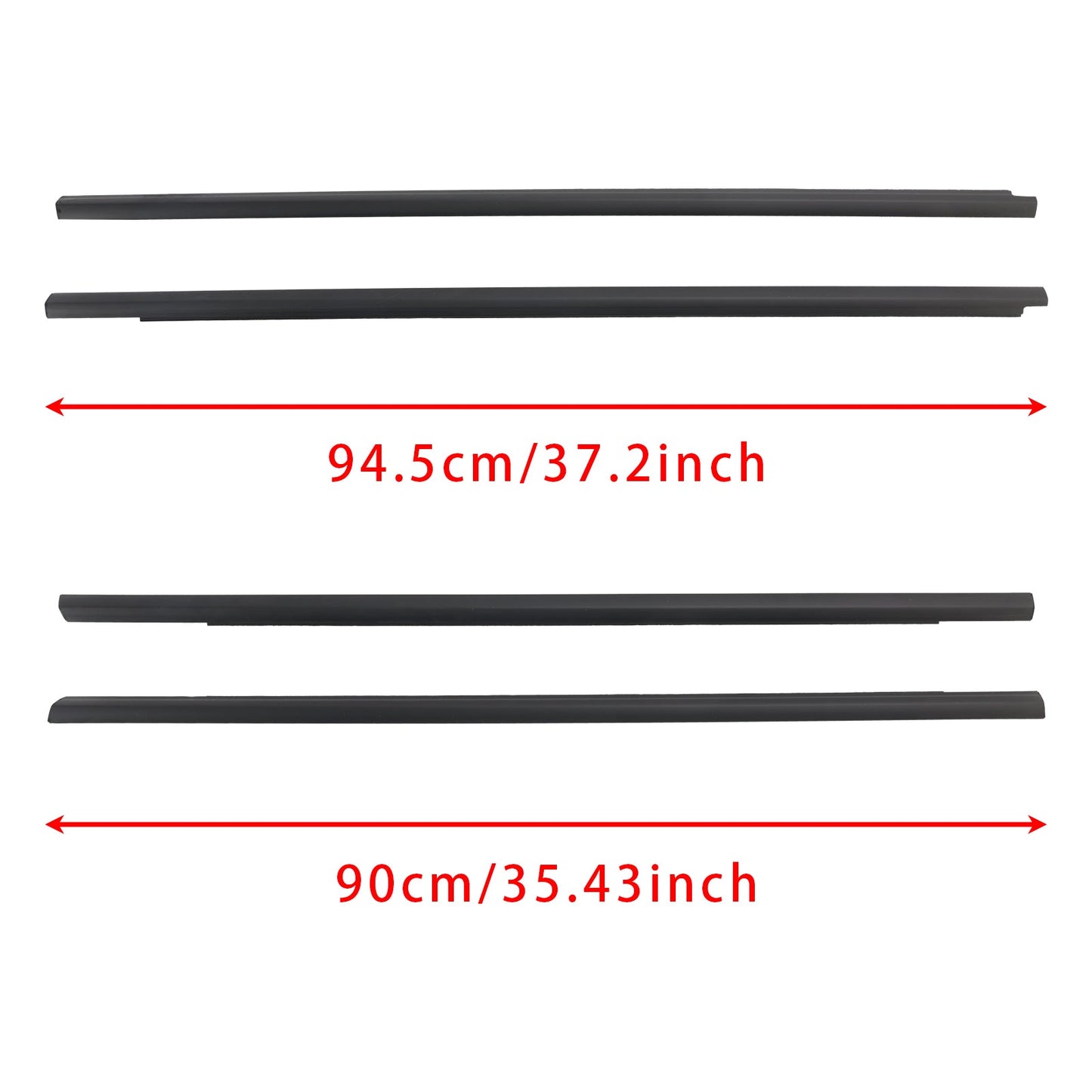 2001-2007 Nissan X-trail 4PCS Window Weather Strip Seal Belt 80821-8H300 80820-8H300