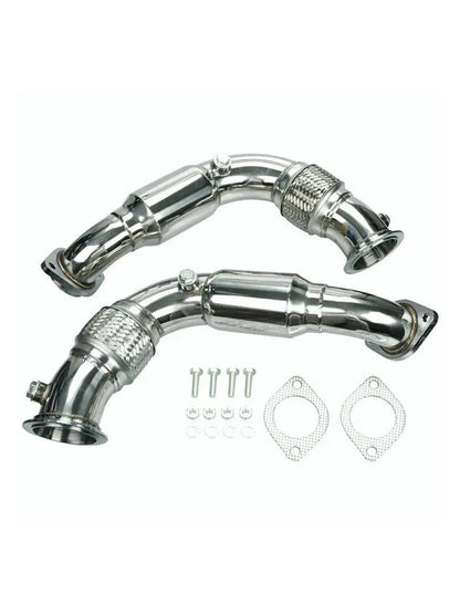 2008-2014 BMW X6 Exhaust Downpipe Twin Turbo