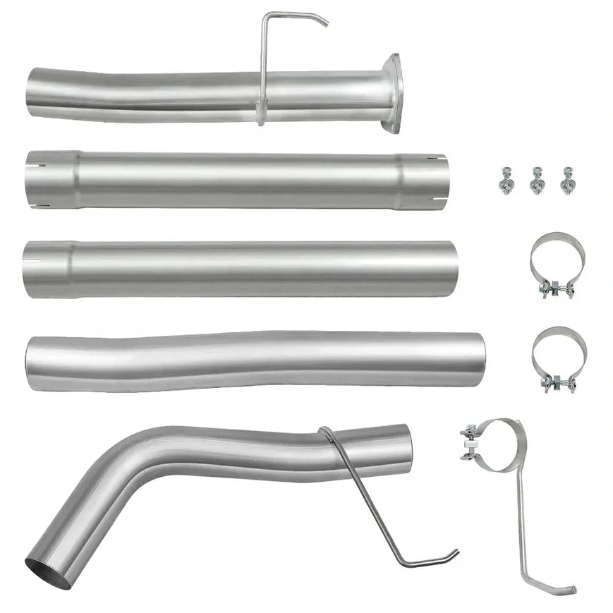 4" Cab & Chassis DPF Delete Exhaust Pipe 2013+ 6.7L Dodge Ram Cummins