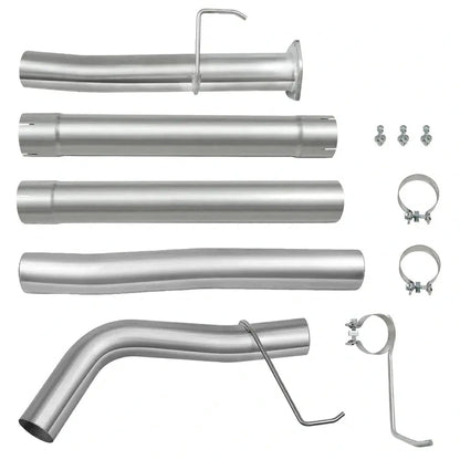 4" Cab & Chassis DPF Delete Exhaust Pipe 2013+ 6.7L Dodge Ram Cummins