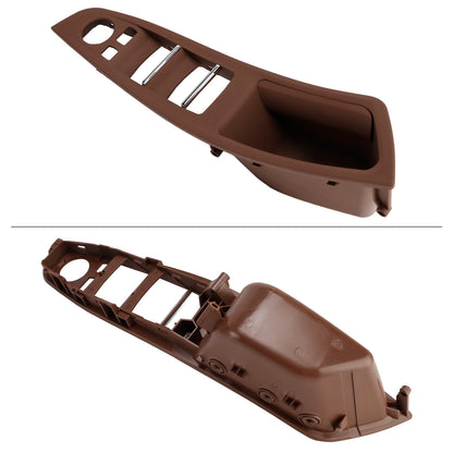BMW F10 7Pcs Left & Right Red Brown Interior Door Handle Panel Cover Trim Set