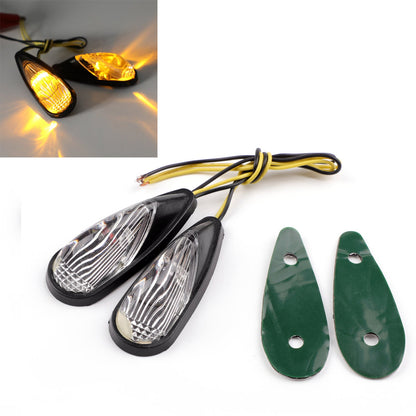 Turn Signals For Kawasaki Ninja 250 500 ZX6 ZX9 Honda CBR 600 1000 RR Champoo
