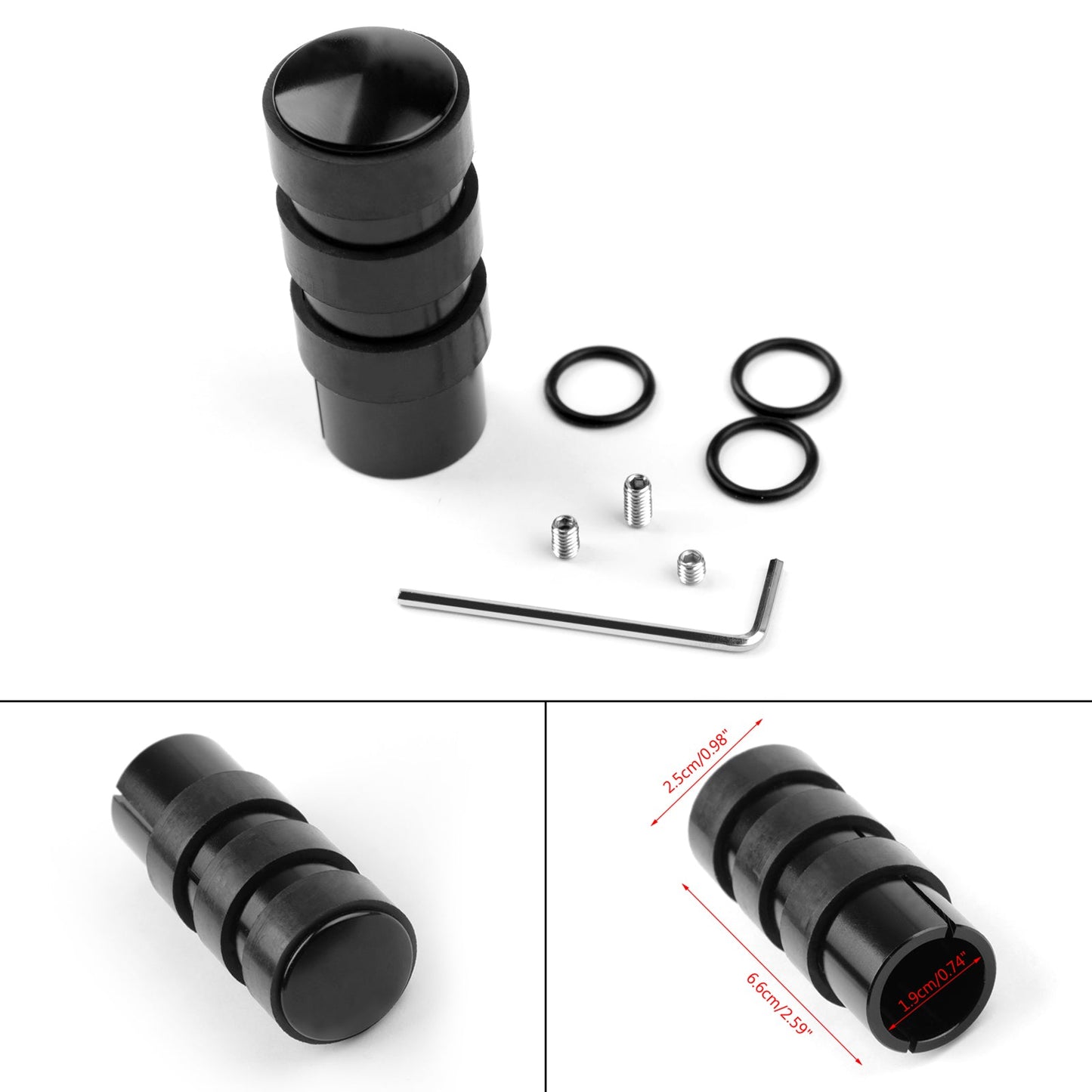 Black Shift Gear Lever Extension Fit for BMW K1600GT/GTL K1200GT/LT/TS K1300GT