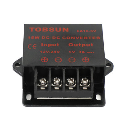 DC 12V/24V Step Down To DC 5V 3A 15W Voltage Regulator Reducer Power Converter