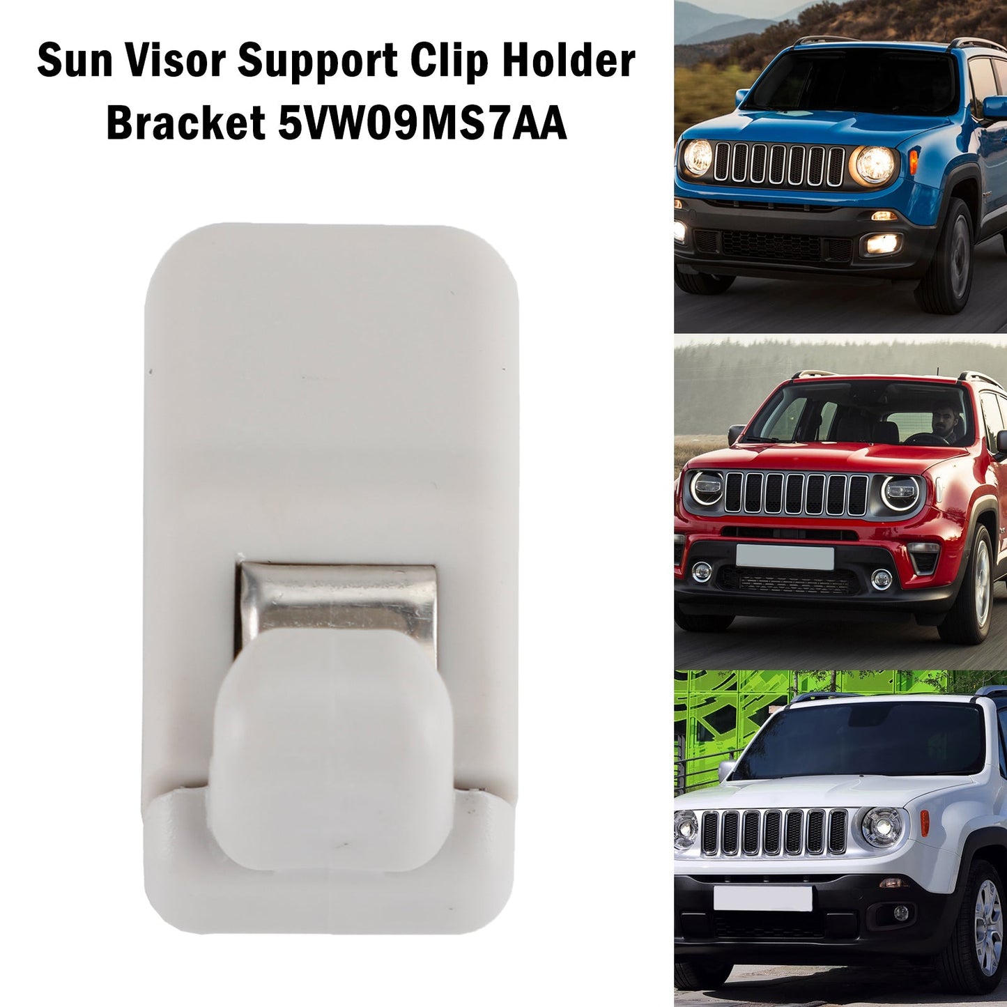 2015-2018 Jeep Renegade 5VW09MS7AA 
Sun Visor Support Clip Holder Bracket
