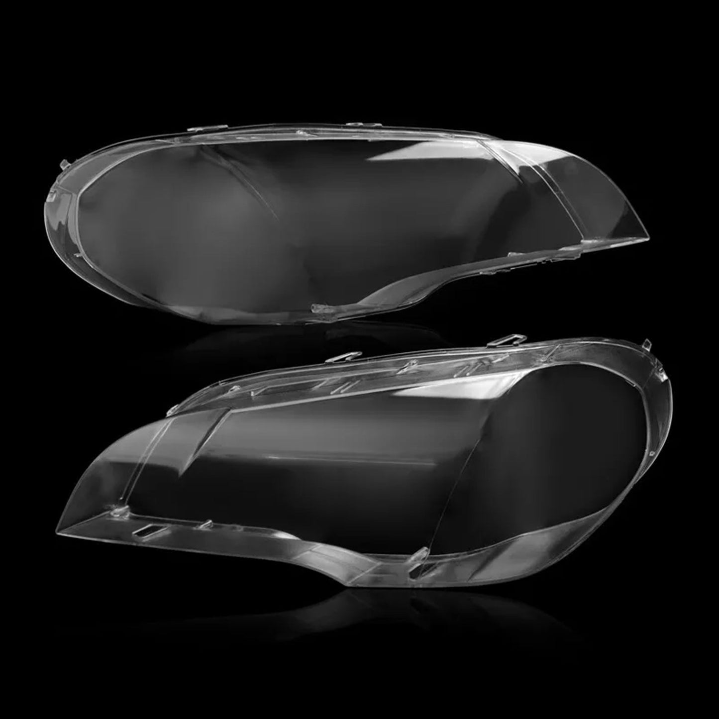 2007-2013 BMW X5 E70 2PCS Clear Headlight Lens Cover Headlamp Left + Right 63117288996 63117288998