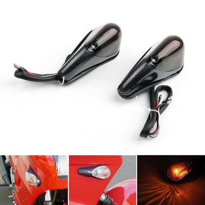 Kawasaki Front Turn Signals Fit For Kawasaki Ninja EX 250 1988-2007 Smoke Champoo