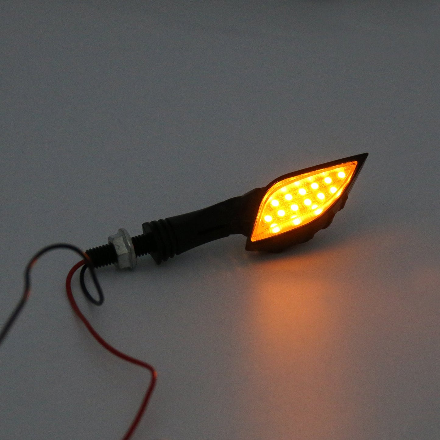 Universal Motorcycle Skeleton Hand LED Turn Signals Blinker Indicator Champoo