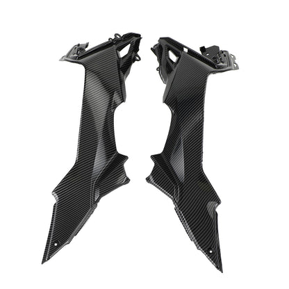 Carbon Tank Side Cover panel Trim fairing Fit For Kawasaki Z650 2017-2020