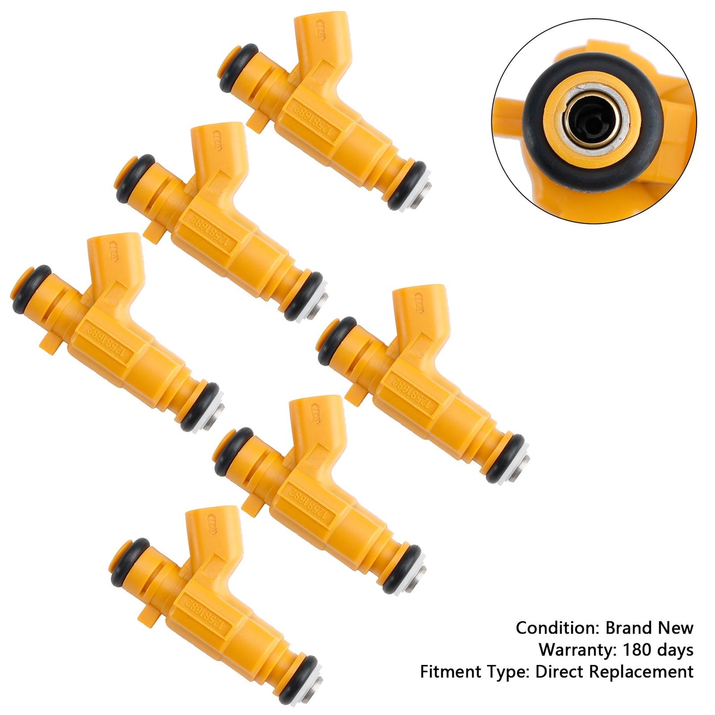 2005 Opel Vectra OPC 6Pcs Fuel Injector 0280156129 12581682