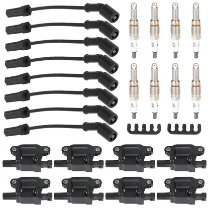 2006-2007 Buick Rainier 5.3L-V8 8PCS Square Ignition Coil+Spark Plug+Wires 12611424 8125706160 D510C UF413 12570616