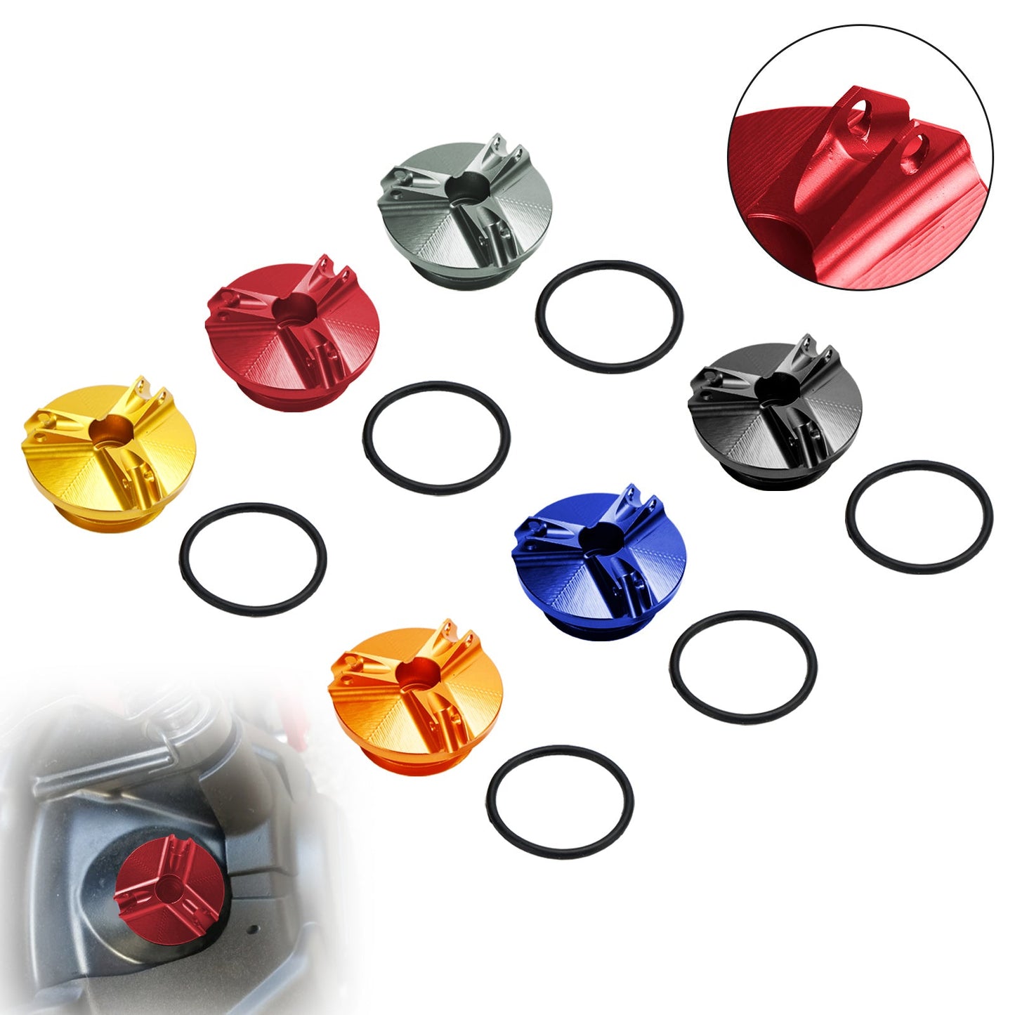 CNC Oil Filler Cap For Yamaha FZ1 FZ6 FZ6R FZ8 FZR250/R FZS 600 1000 Fazer