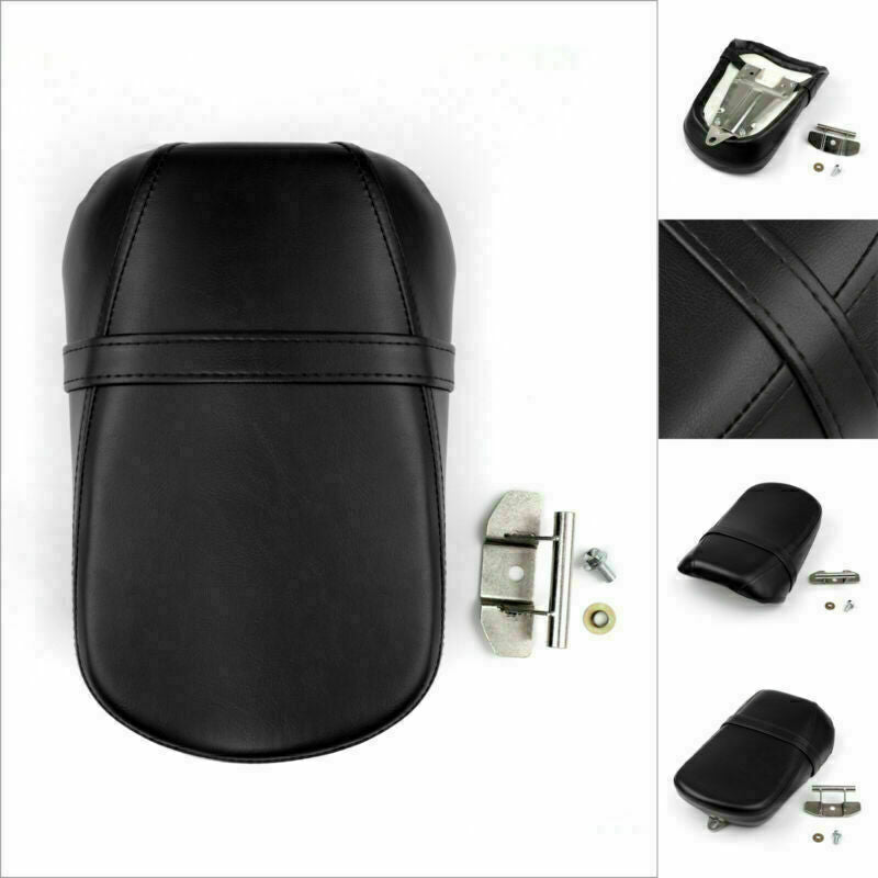 Motorcycle Black Rear Seat Pad Leather Pillion Passenger Seat for Kawasaki Vulcan 650 VN650 2015 2016 2017 2018