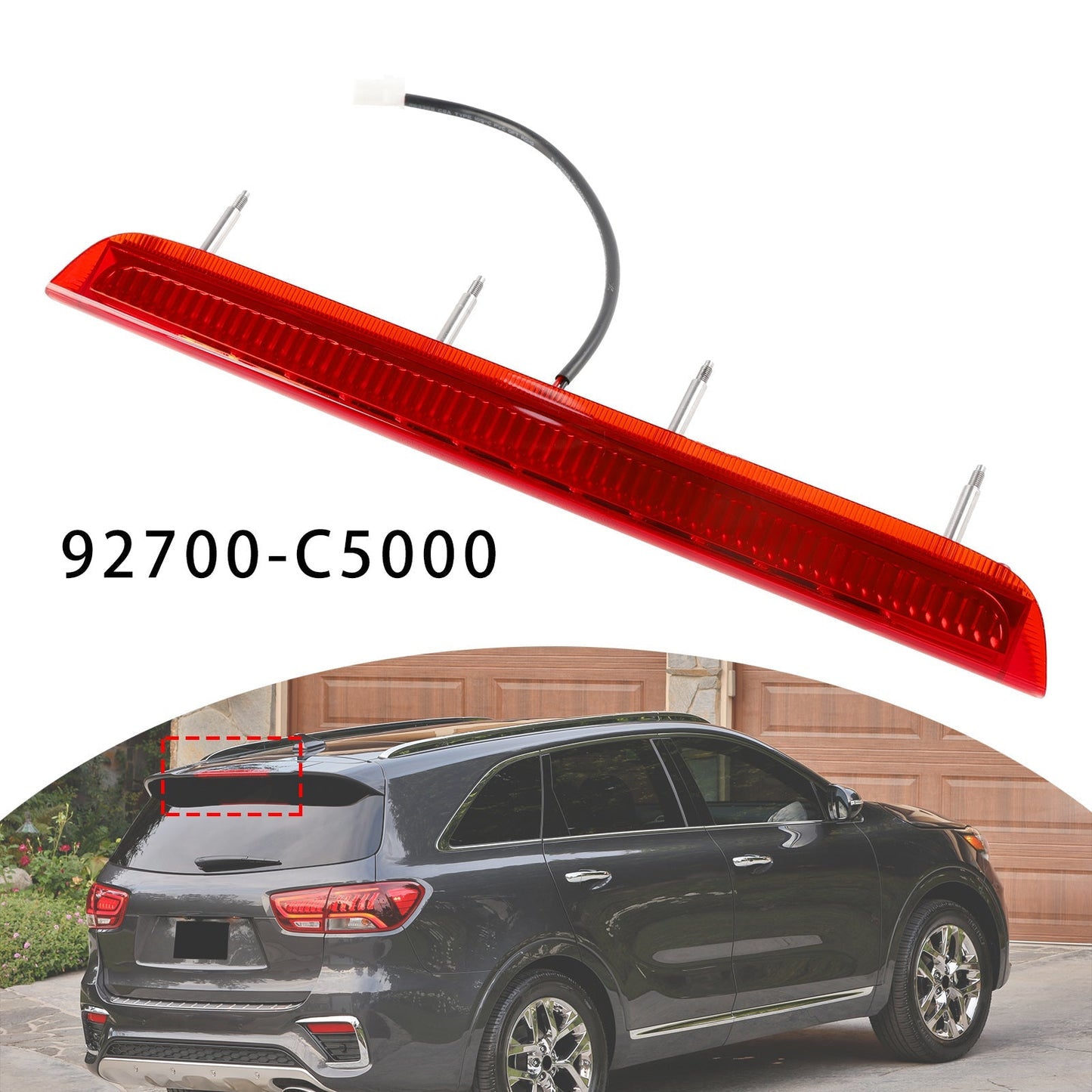 2016-2020 Kia Sorento Rear Spoiler Higher Brake Stop Lamp 92700-C5000