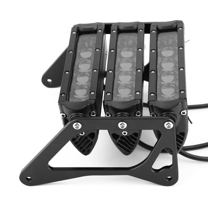 Honda MSX125SF Grom 2016-2019 MSX125 Grom 2013-2015 Black 3 Row Modified LED Headlight White Light