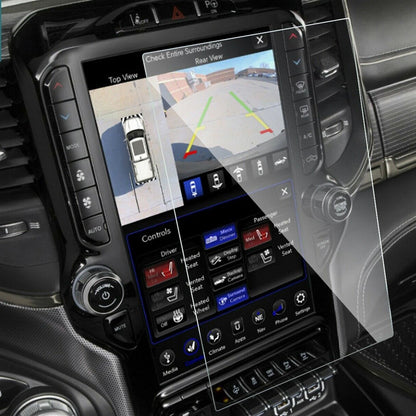 Car Navigation Screen Protector Tempered Glass Film Fits For 2020 Dodge Ram 1500