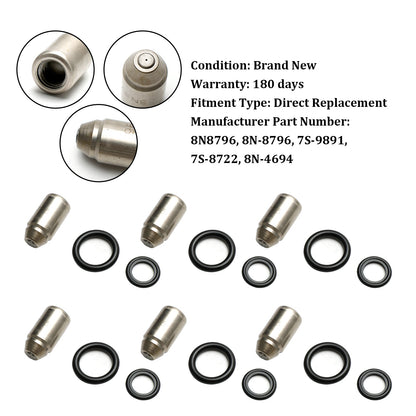 Caterpillar 3304 3306 D330C D333C 6PCS Injectors Nozzle Service Group 8N8796 7S-9891 7S-8722 8N-4694