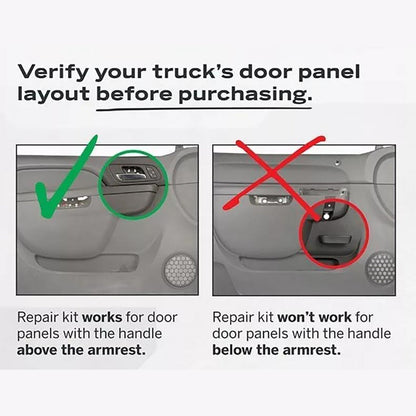 2010-2014 Chevrolet Suburban 1500 Tahoe Front Left Door Armrest Repair Kit Black 27 inch 80994 20920362