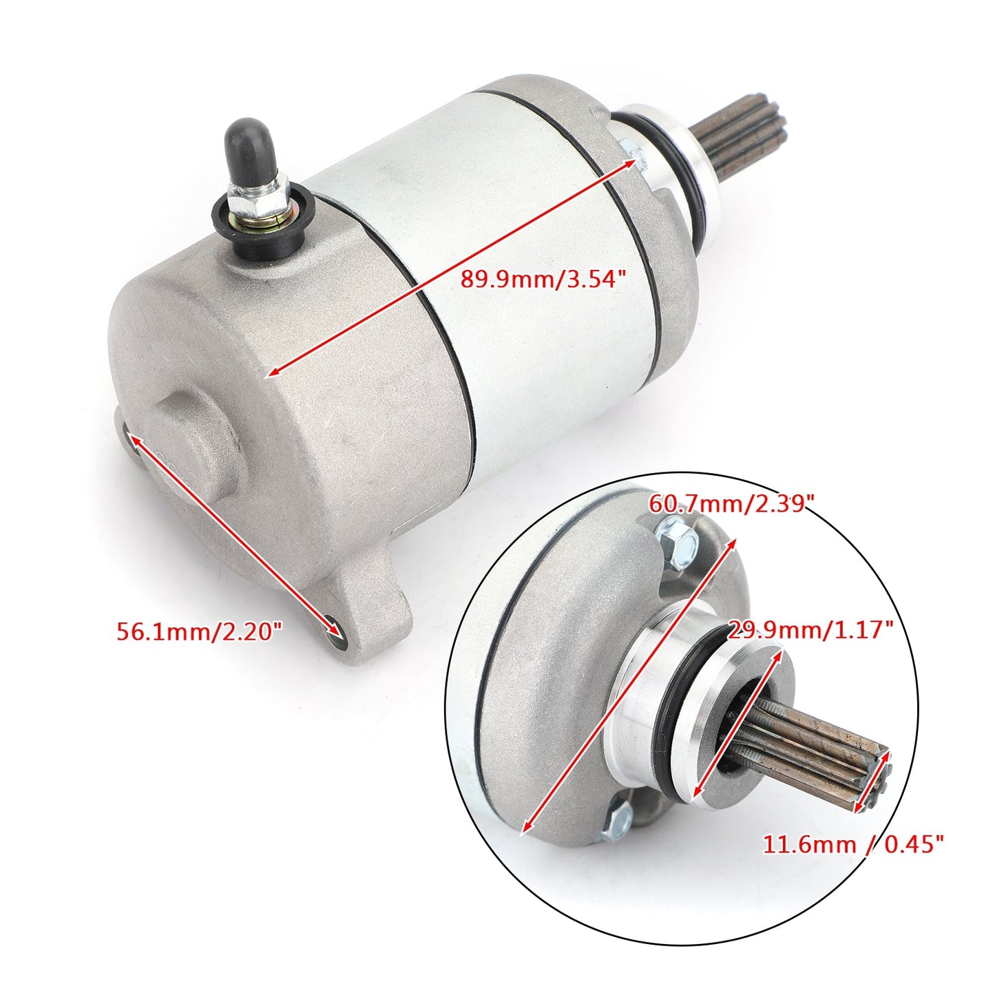 New Starter PMDD CCW 9-Tooth 12V For Honda CBR125R JC50 2011-2018 31200-KPP-T01 Champoo