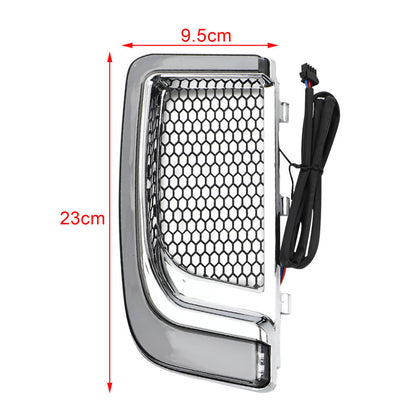 Harley Electra FLH T Road Glide Tracer LED Lower Fairing Lower Grills Lights Champoo