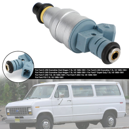 1988-1991 Ford F Super Duty 7.5L V8 1PCS Fuel Injector 0280150759 822-11120