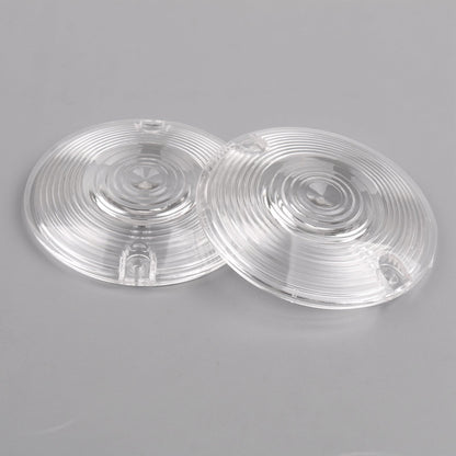 Turn Signal Light OEM Flat Lens For Harley Touring Road King Glide Electra Clear Champoo