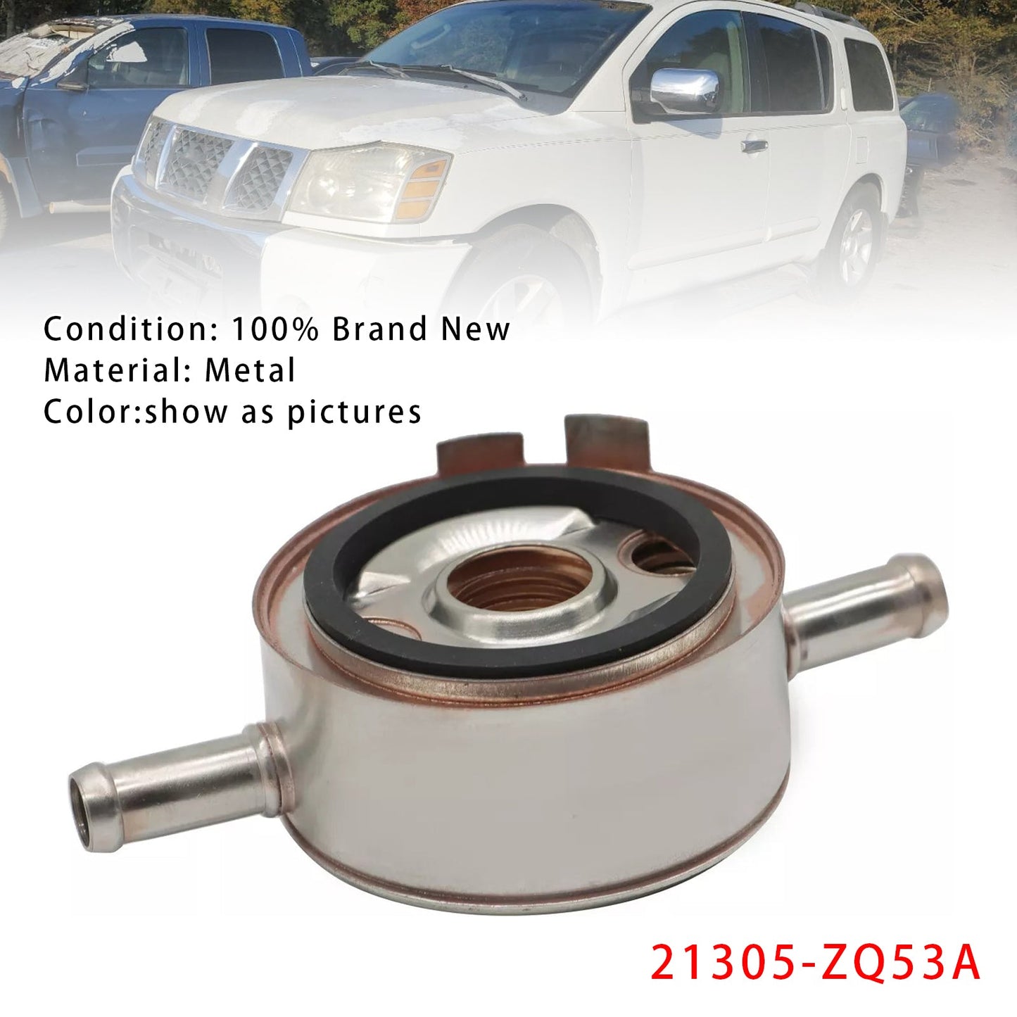 2004-2009 Nissan Titan 5.6 Oil Cooler 21305-ZQ53A 21305-ZQ52A