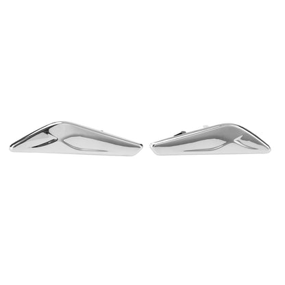 BMW F25 F26 X3 Pair Chrome Front Side Fender Trim Finisher 51117338569 51117338570