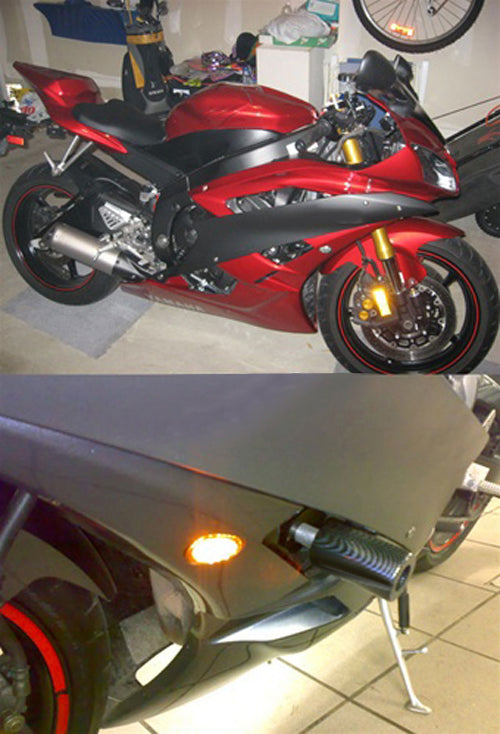 Yamaha 06-08 YZF R6S & 03-09 YZF R6 & 02-08 YZF R1 Turn Signals Smoke Champoo