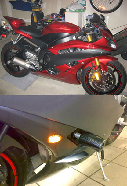 Yamaha 06-08 YZF R6S & 03-09 YZF R6 & 02-08 YZF R1 Turn Signals Smoke Champoo