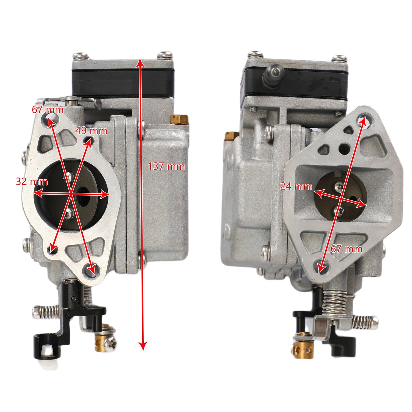 Yamaha Parsun Hidea 2-stroke 9.9hp 15hp Outboard Motors Carburetor Carb 63V-14301-00 63V-14301-10