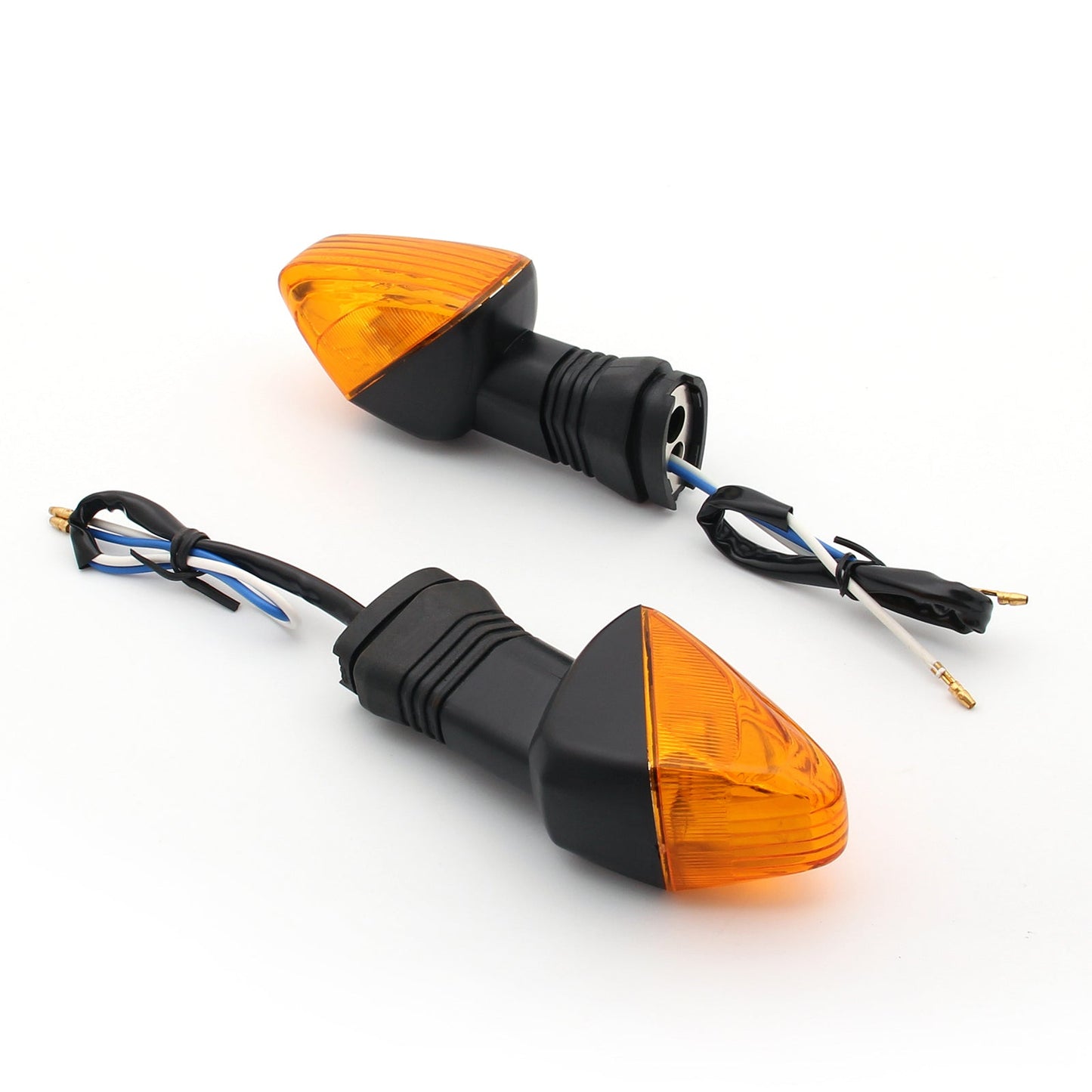 Rear Turn Signals Fit For Kawasaki ZX-6R 2009-2011 Z1000 2007-2009 KLE 650 Versys 2007-2008 Nijia 650R 2006-2008 Amber Champoo