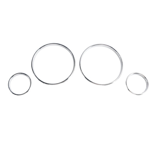 1999-2006 BMW E53 X5 Silver Dash Trim Rings Speedometer Gauge Cluster Panel GF1734008