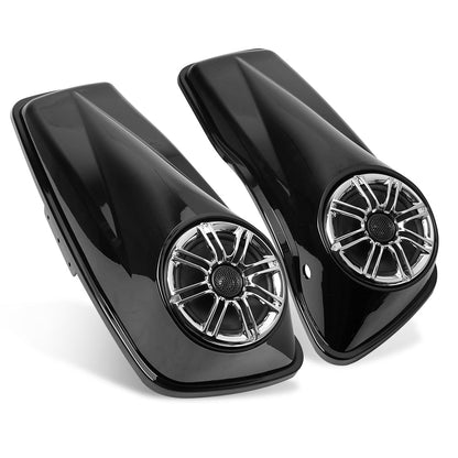 Saddlebag TRIPLE 6.5 Lids w/ Speaker Fits for Harley Touring Electra Glide 14-21