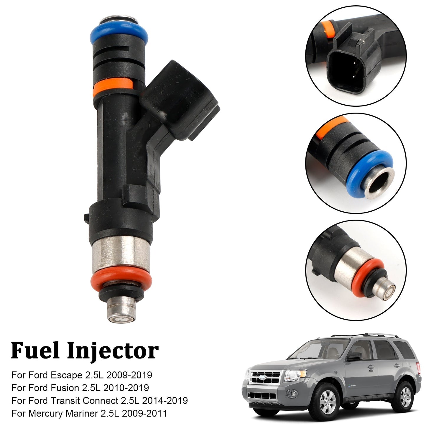 2009-2019 Ford Escape 2.5L Fuel Injector 0280158162 9E5Z9F593A 822-11210 800-2035N