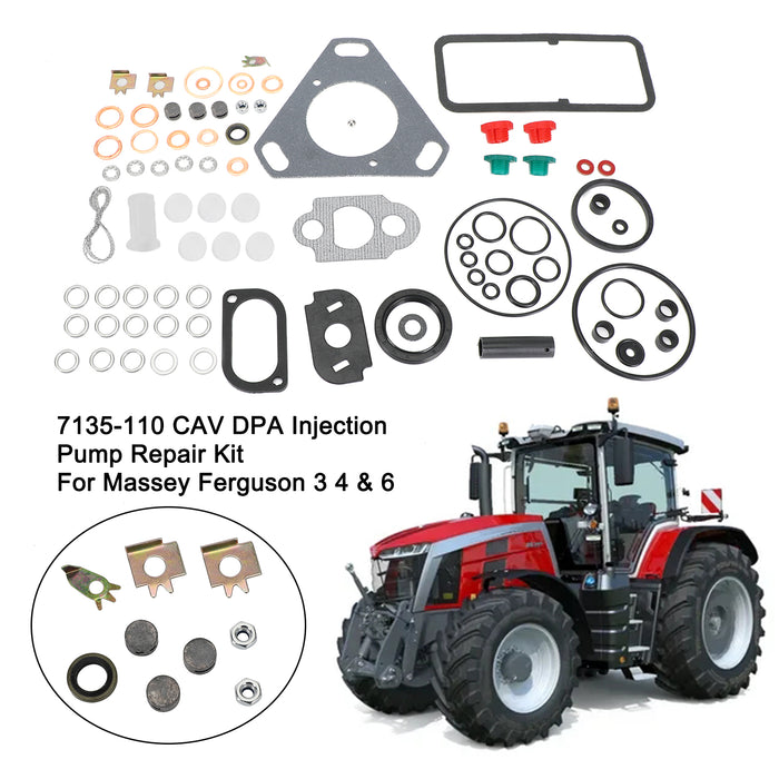 Ford Massey Ferguson 7135-110 CAV DPA Injection Pump Repair Gaskets-Seals